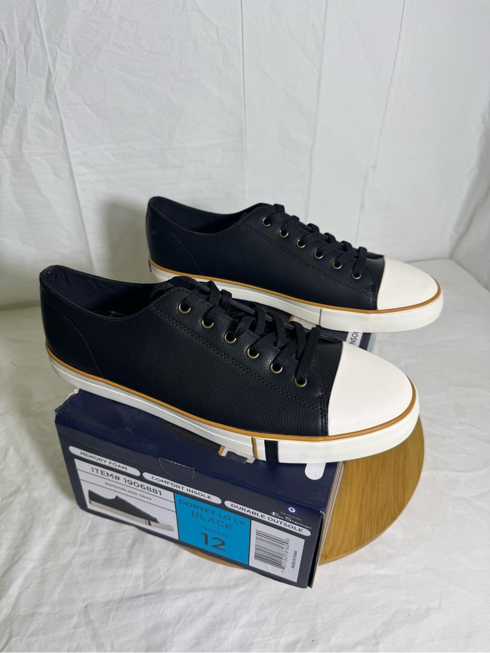 Ben Sherman Dorset Lo LX Men’s Sneakers Black Size 12 New